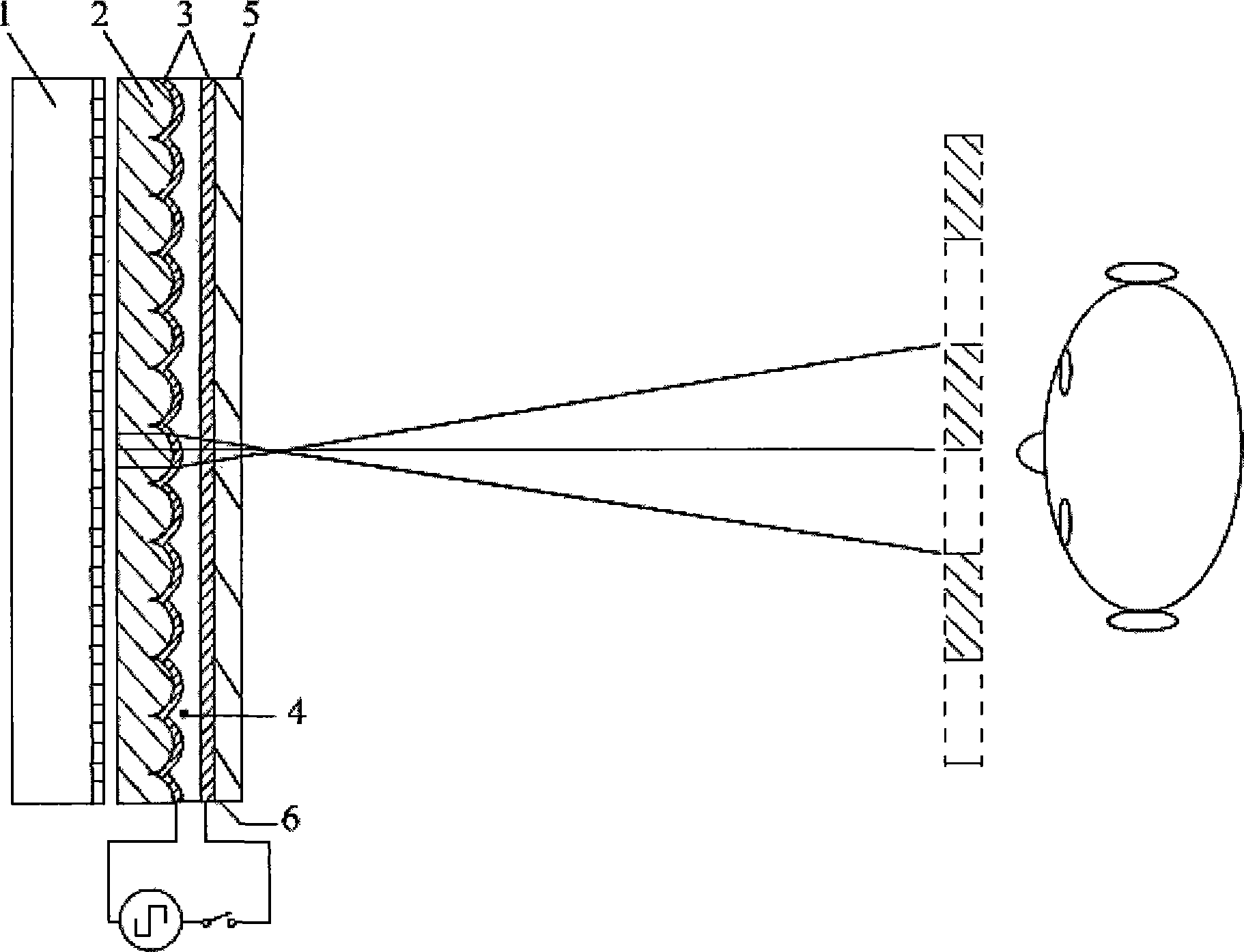 2D-3D convertible stereo display device