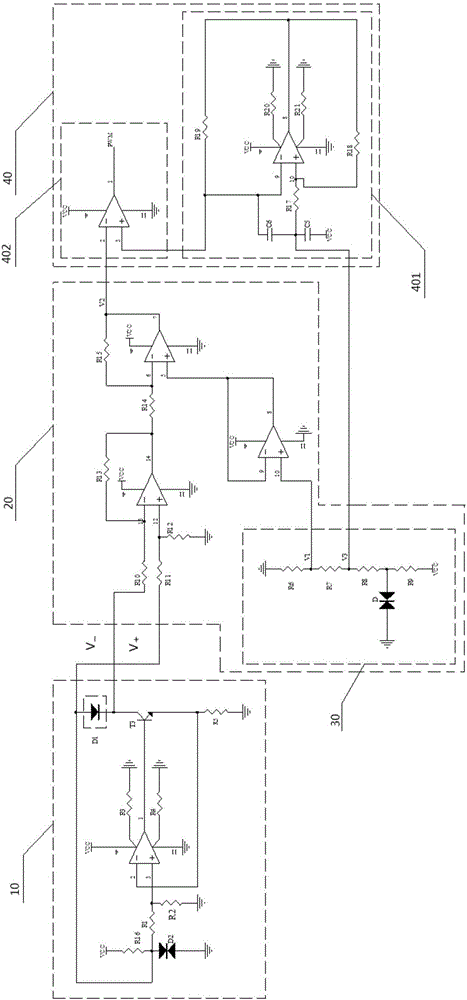 Precise temperature control circuit of anti-irradiation infrared detector refrigeration motor