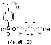 A kind of immobilized fluorine-containing alcohol and its preparation method and application