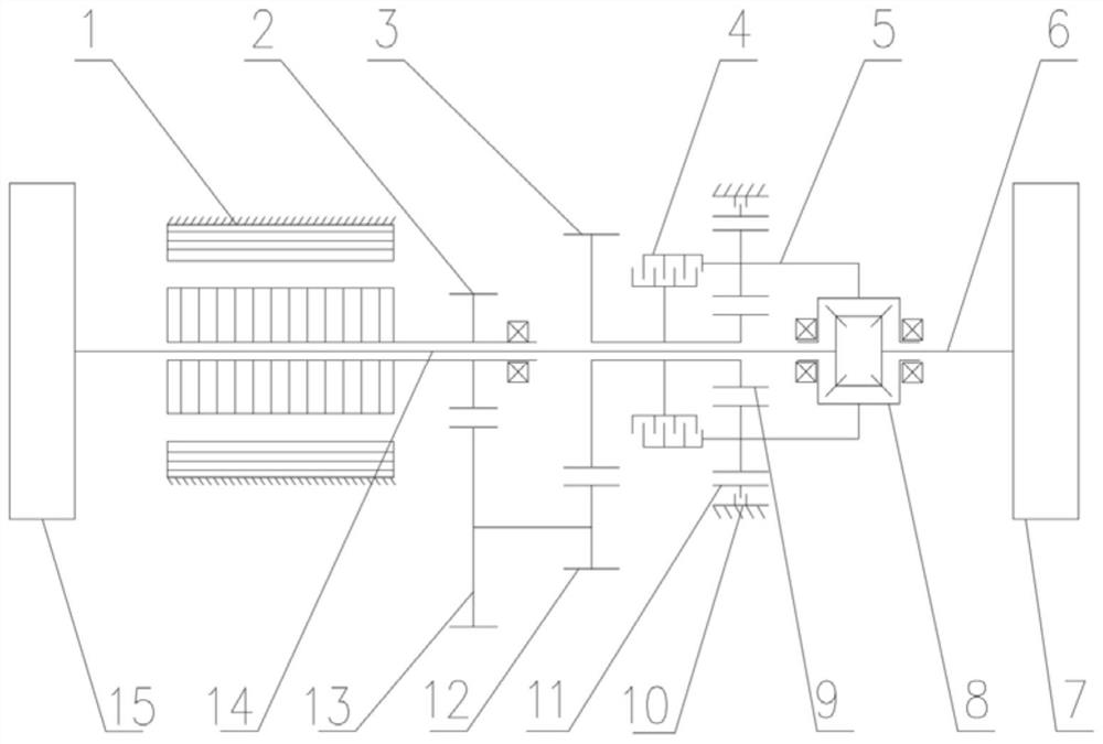 Clutch-based planetary gear shifting electric drive axle