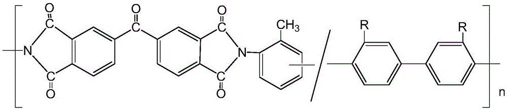 A kind of preparation method of ternary copolymerization polyimide fiber