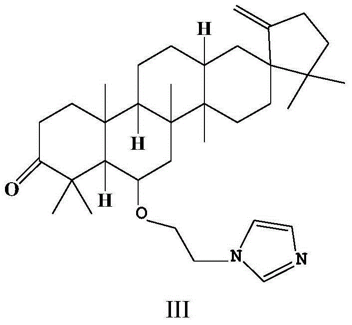 Cleistanone O-(imidazolyl) ethyl derivative, and preparation method and application thereof