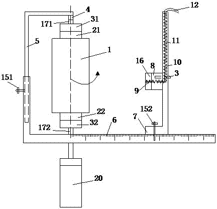 Water-saving type rock or concrete cylindrical sample manufacturing device