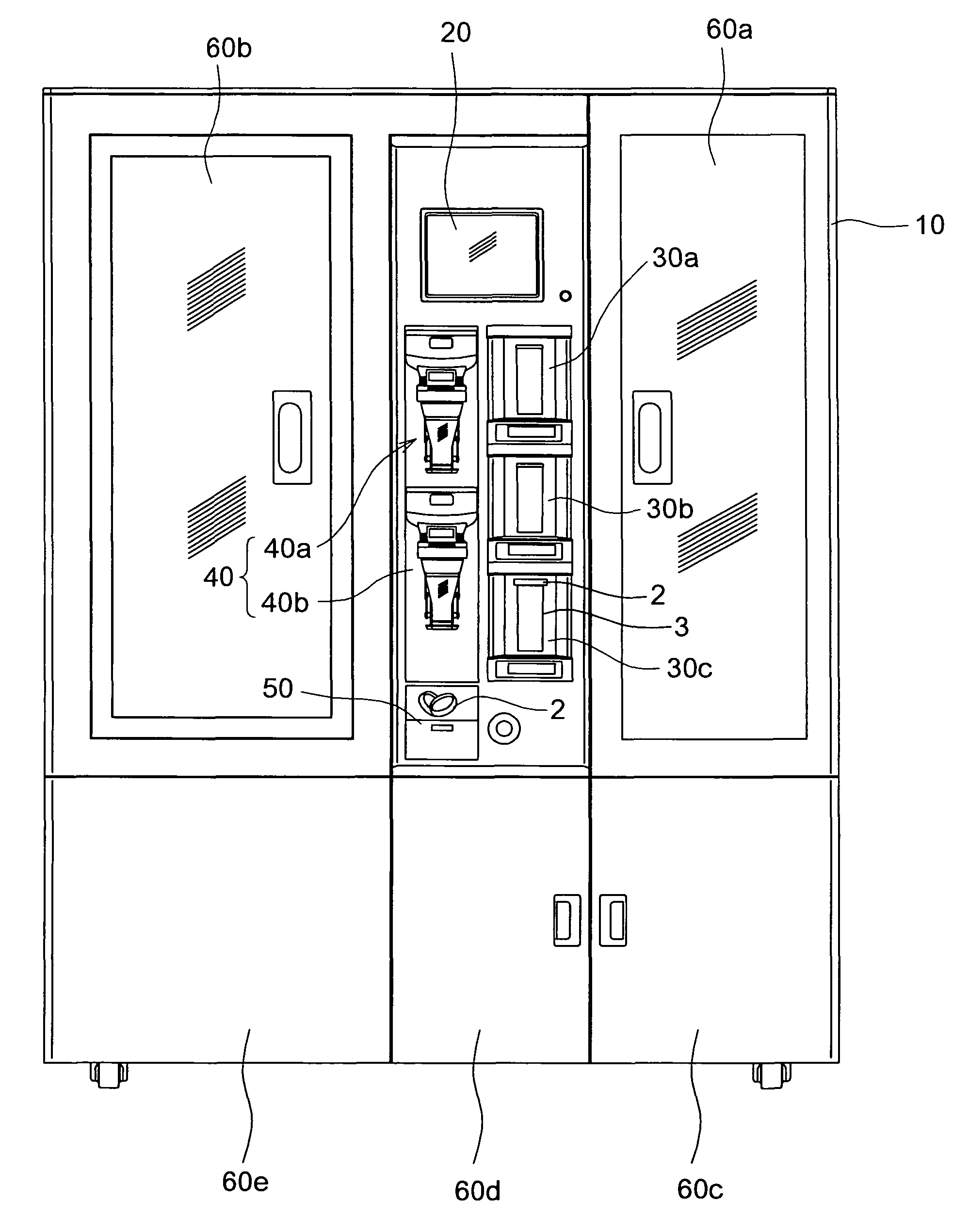 Tablet storage and take-out apparatus