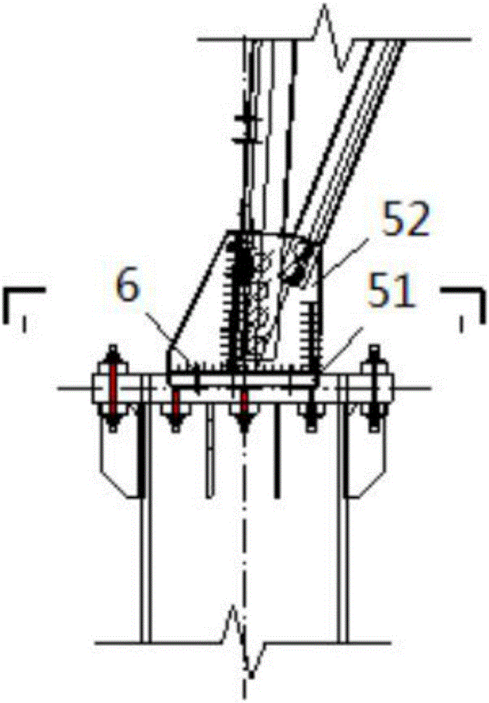 All-terrain self-balancing tower footing connecting structure