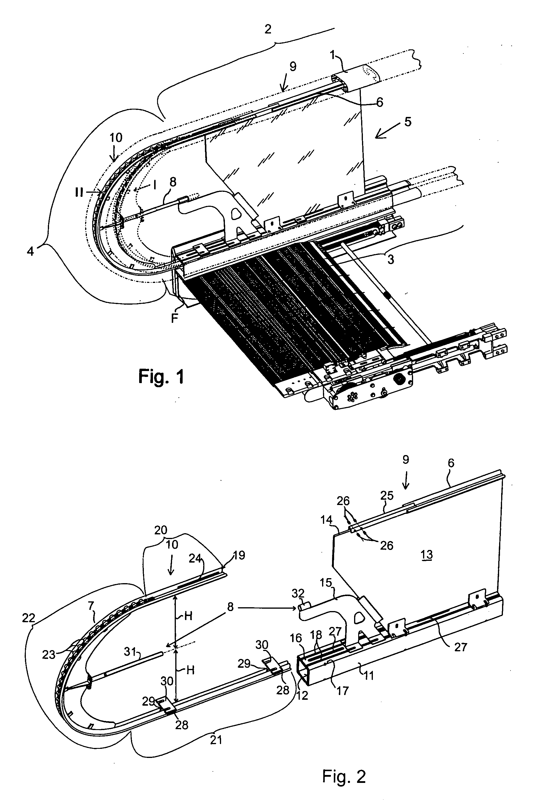 Handrail for a travelator, escalator or moving ramp and methods for mounting a handrail belt on a handrail and removing from a handrail