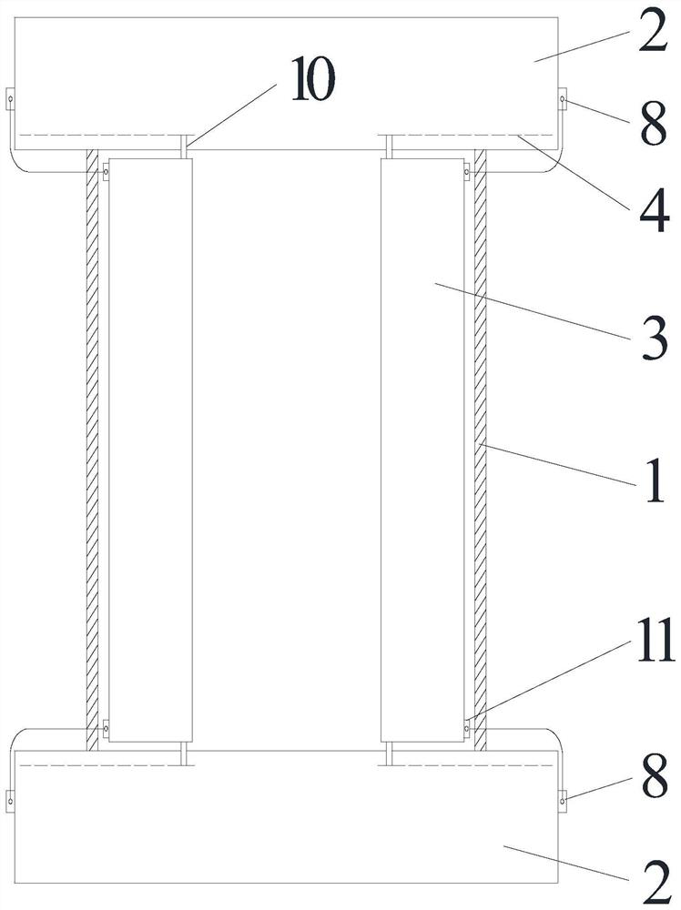 Protective device of tower type solar heat absorber