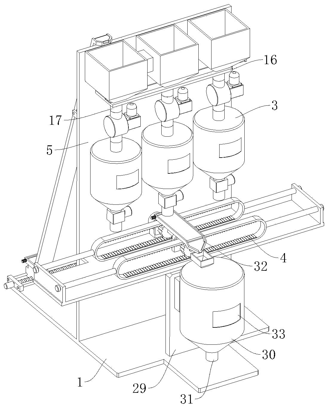 Automatic proportioning and conveying equipment for production of dry-mixed mortar