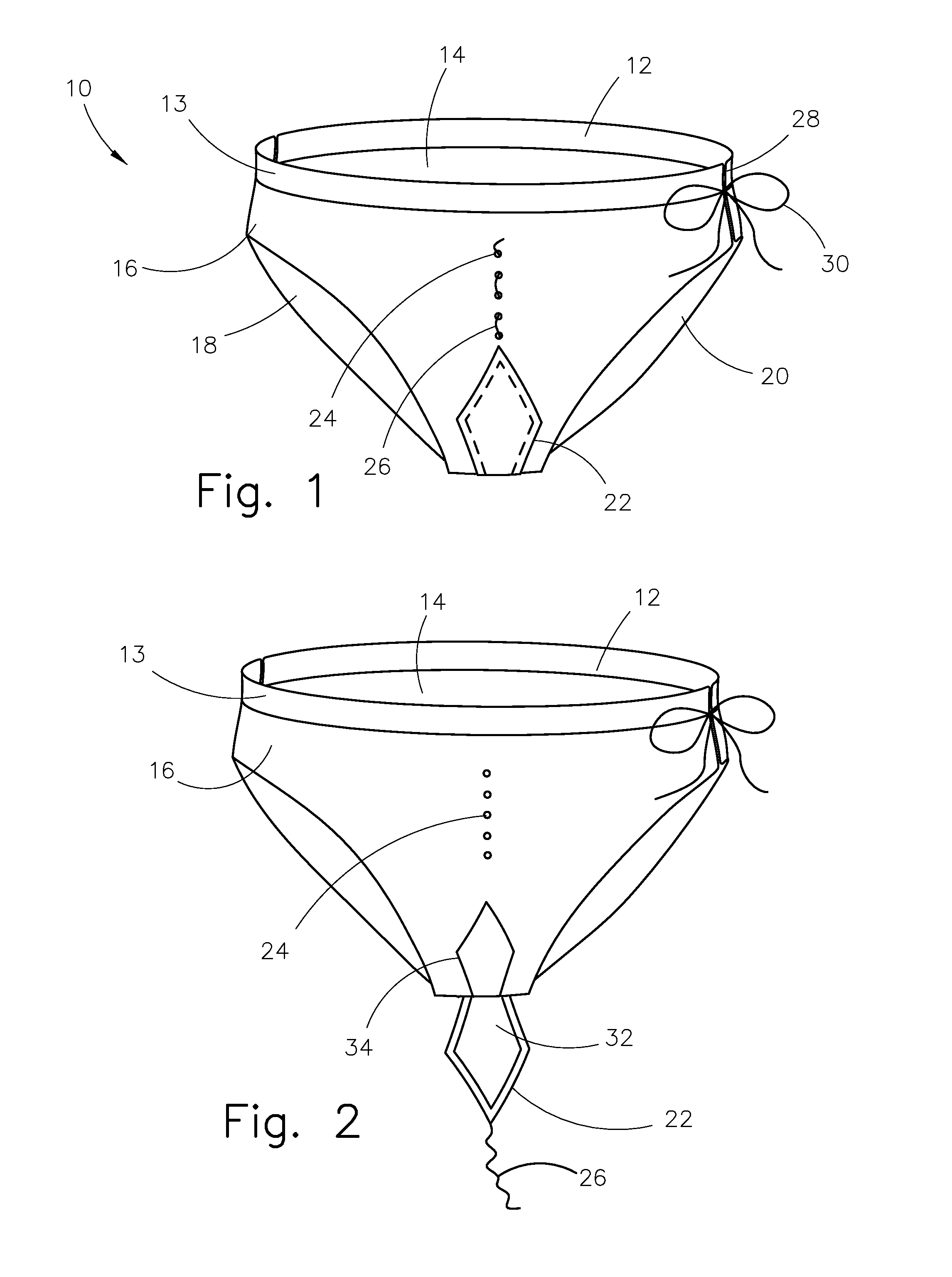 Undergarment with Crotch Opening