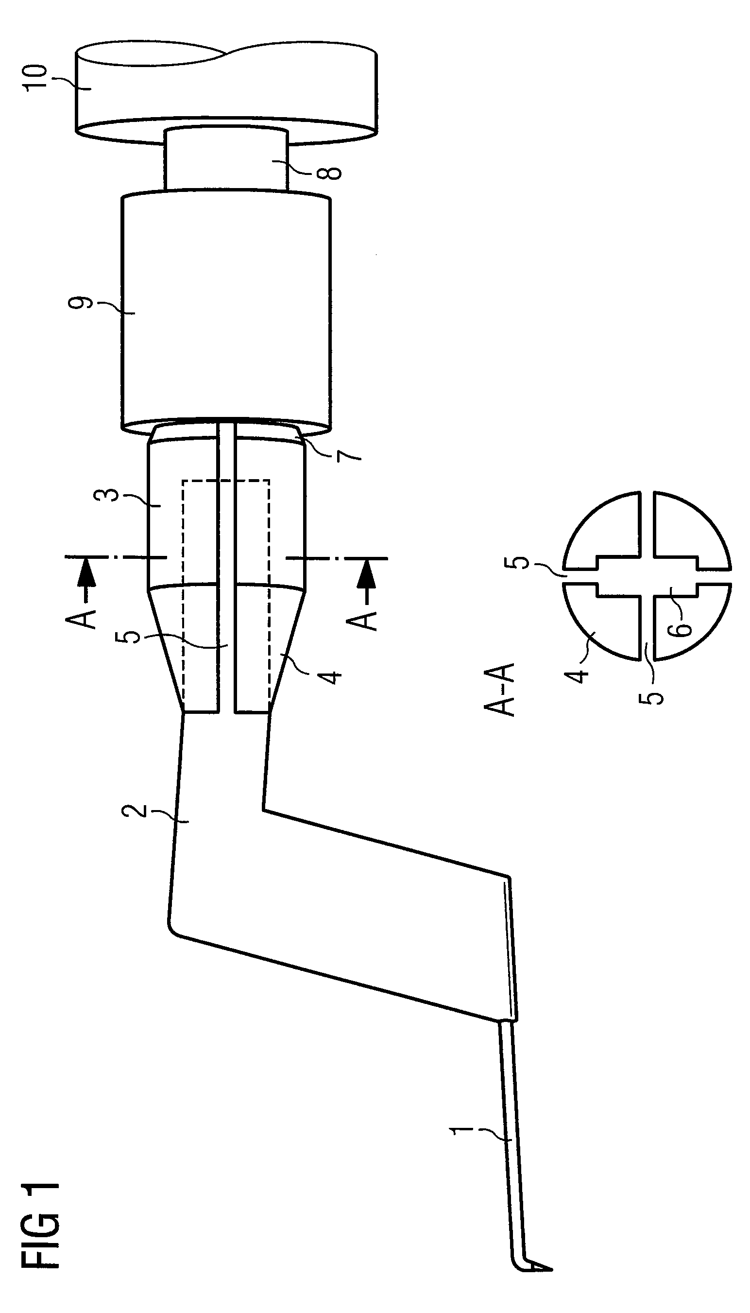 Probe receptacle for mounting a probe for testing semiconductor components, probe holder arm and test apparatus