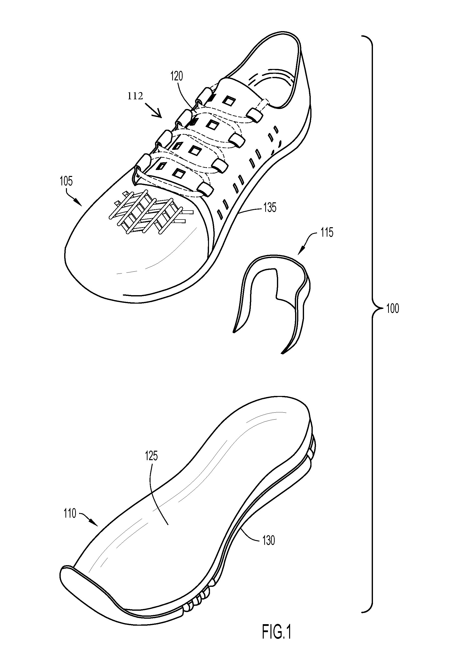 Footwear Including an Adaptable and Adjustable Lacing System