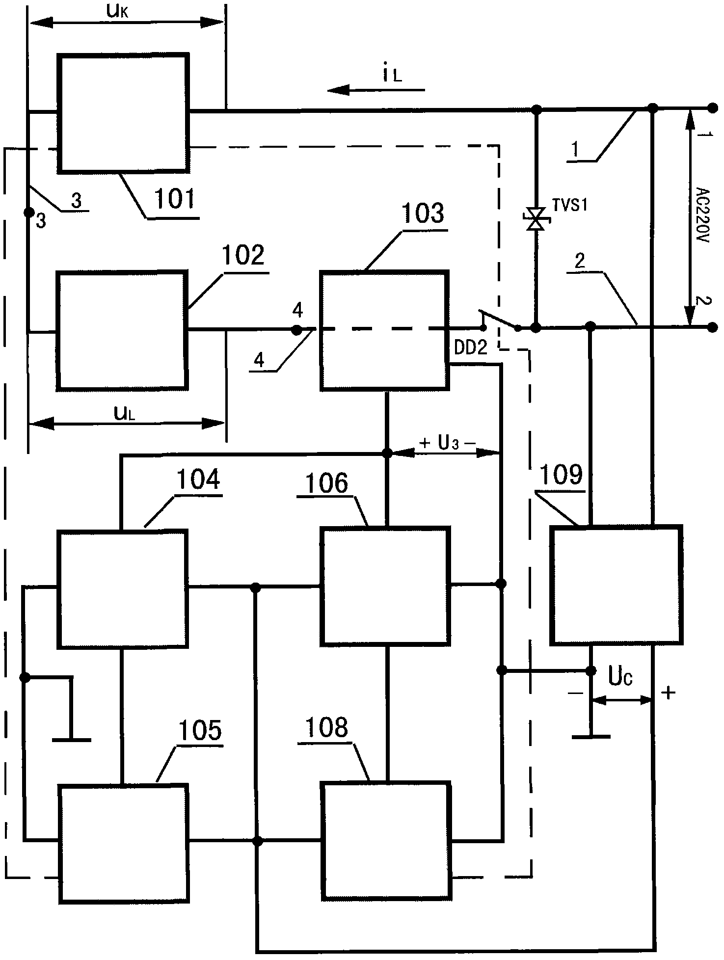 Automatic household power supply switch having electricity limiting function and anti-lightning function