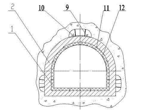 Supporting insulation structure for refuge chamber of deep well under high-temperature geological conditions