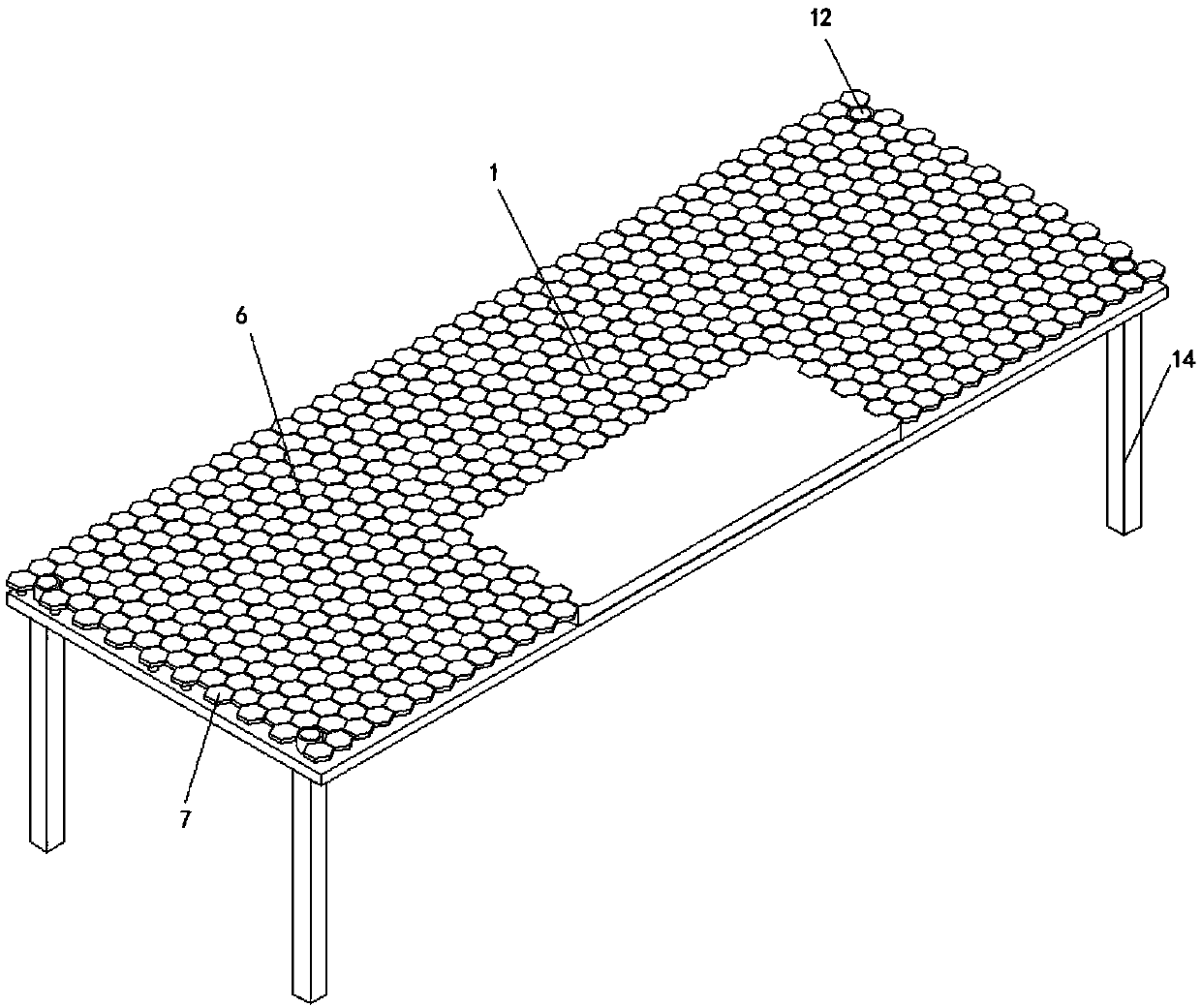 Combined table and chair