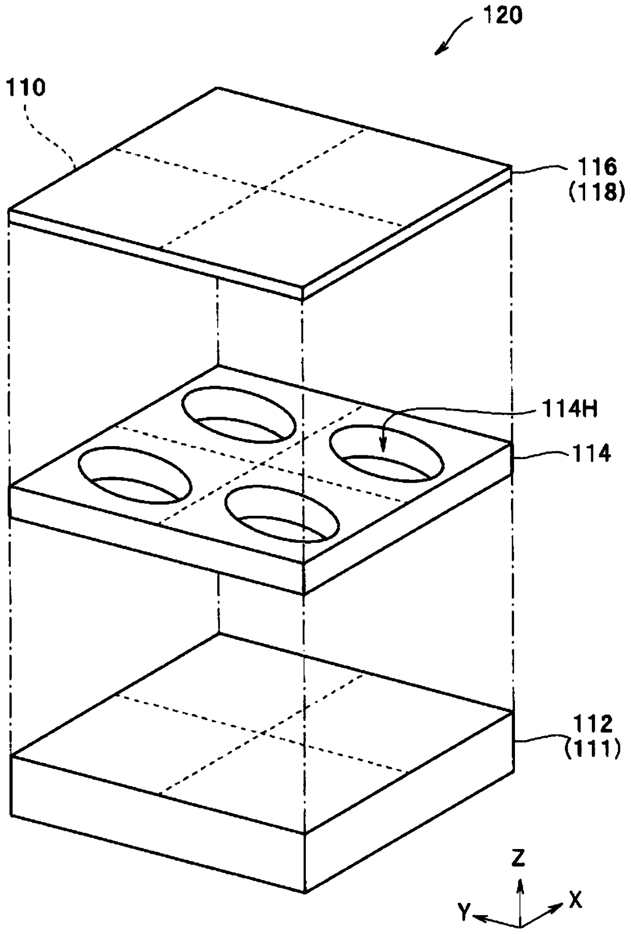 Ultrasonic vibrator element and ultrasonic endoscope