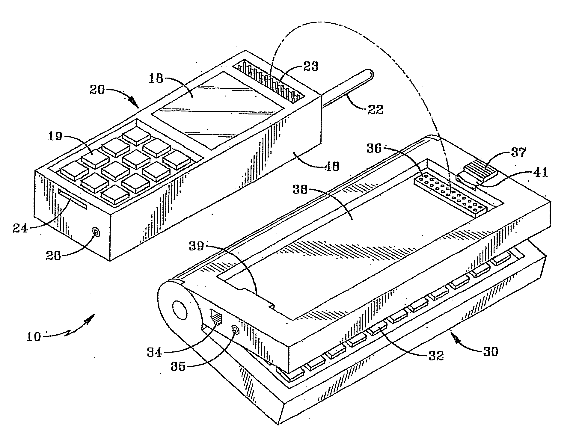 Portable computing, communication and entertainment device with central processor carried in a detachable portable device
