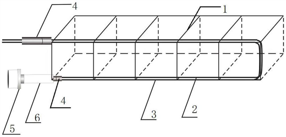 Large-span concrete beam multi-point continuous measurement device and measurement method