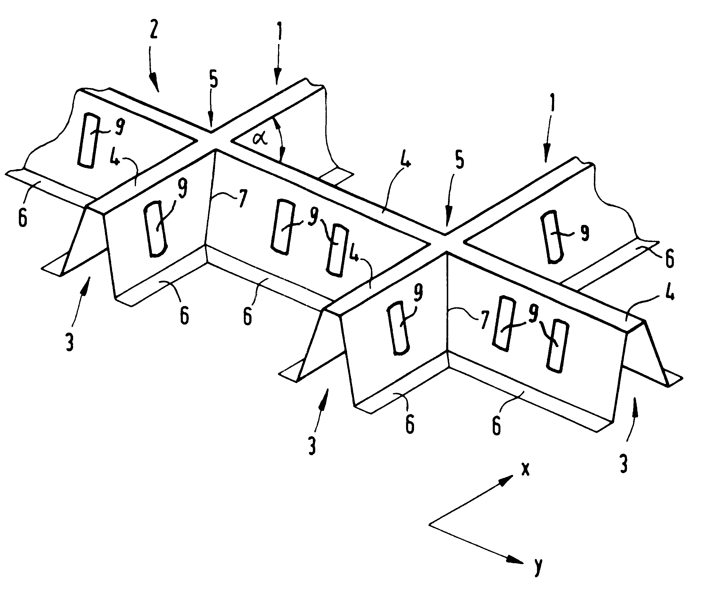 Subfloor structure of an aircraft airframe