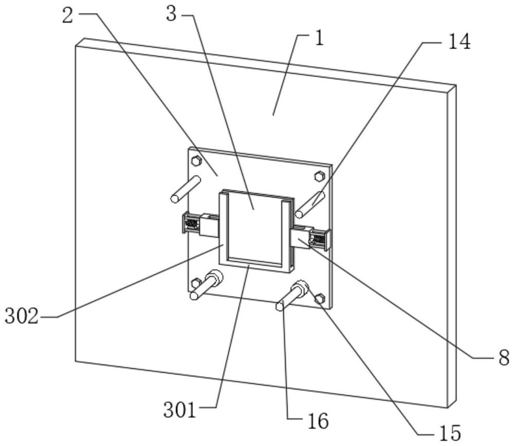 A rapid positioning and installation assembly of a communication terminal device