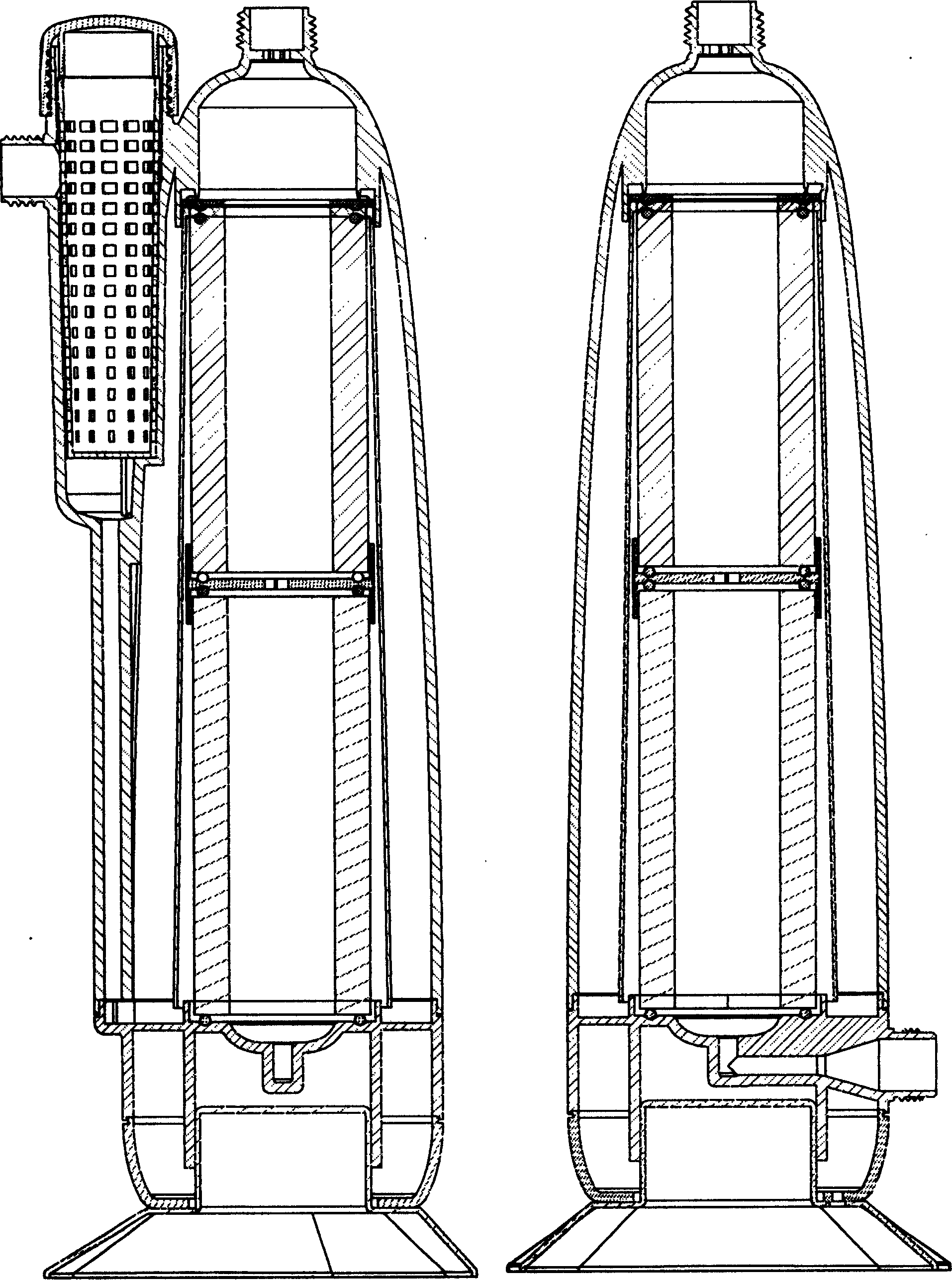 Automatic rolling water purifying, oxygenating and distributing machine