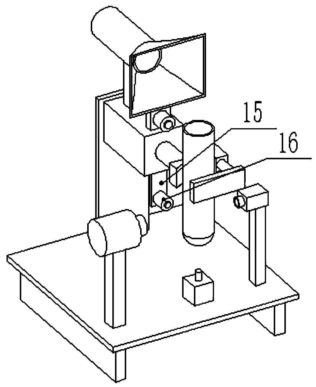Test tube shaking device for medical tests