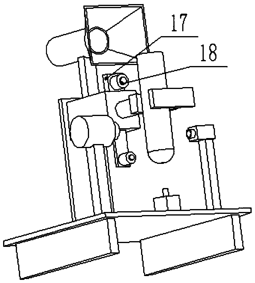 Test tube shaking device for medical tests