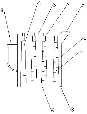 Multi-layer plate type energy-saving kettle