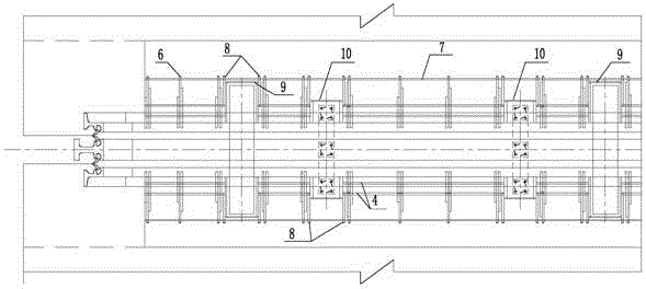 Bridge modular telescopic device anchoring structure