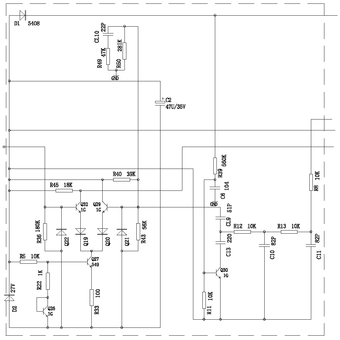 High-power power amplifier circuit and its working method based on class-d amplification to drive class-b output