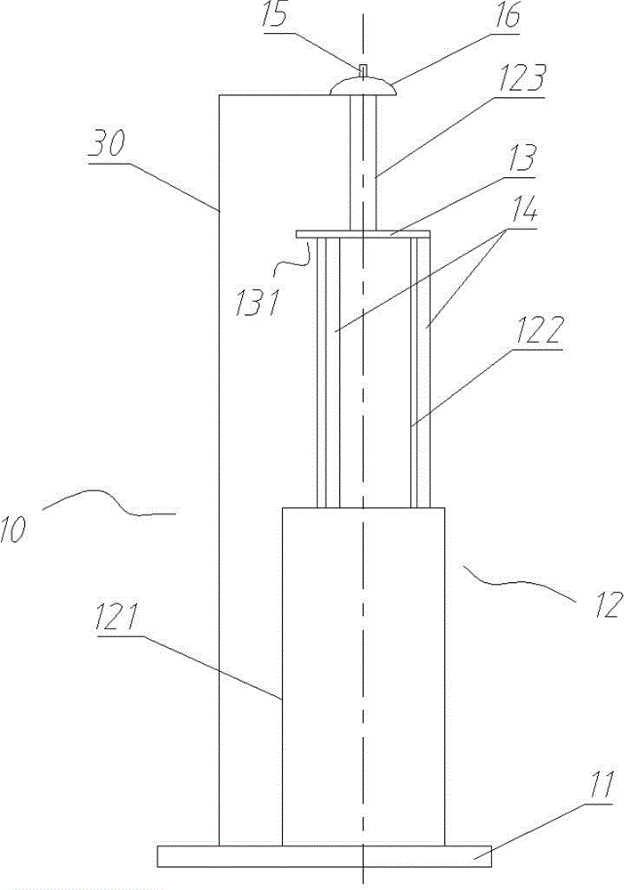 Telescopic isolation switch and moving-end assembly thereof