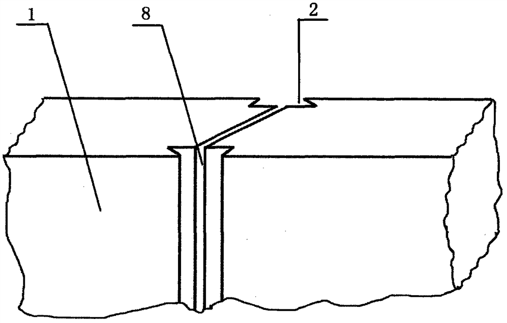 An anti-crack groove provided on a wallboard, a mold frame for making the anti-crack groove, and an installation method for a wallboard provided with the anti-crack groove