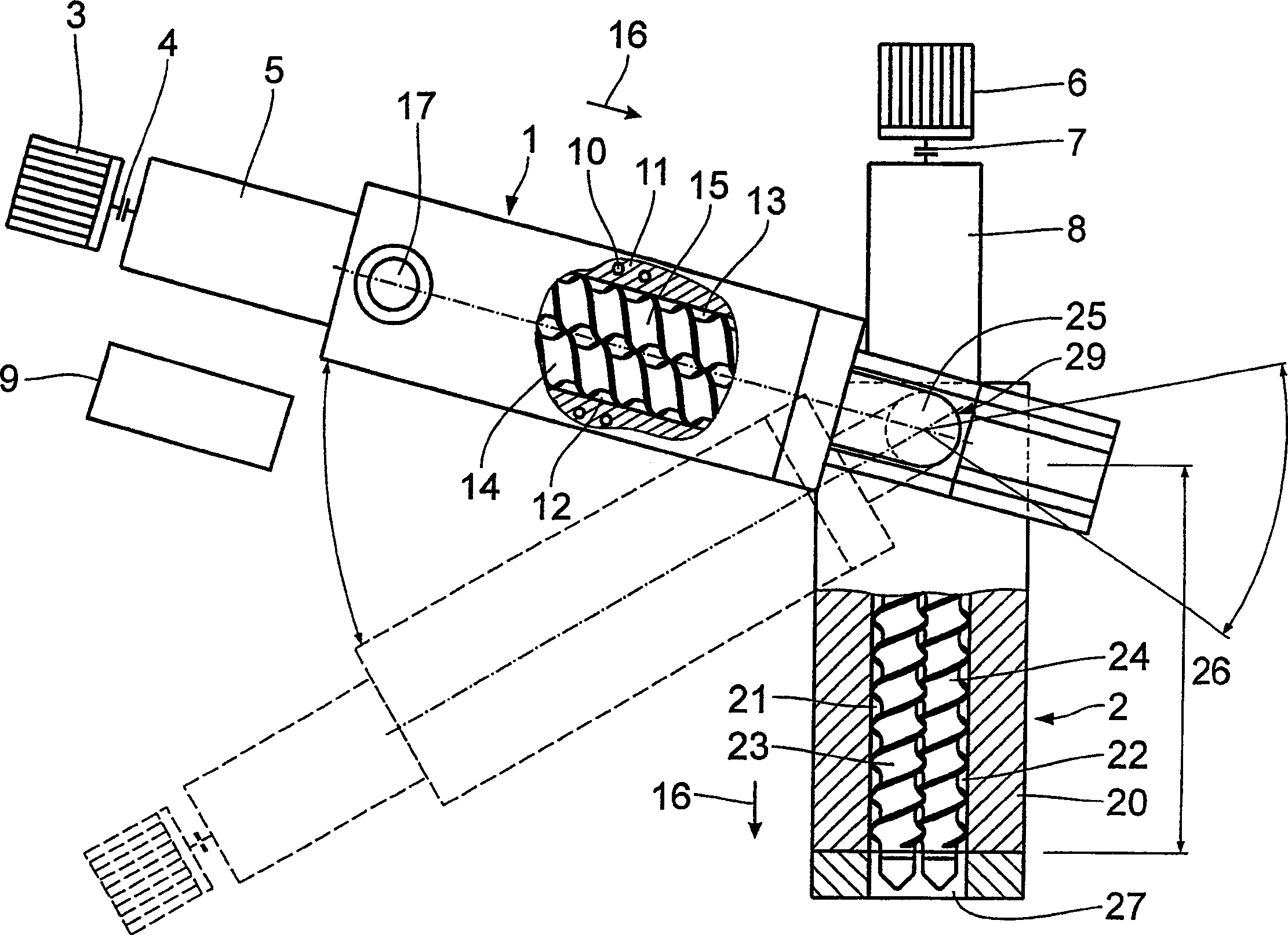 Plant for the preparation of materials