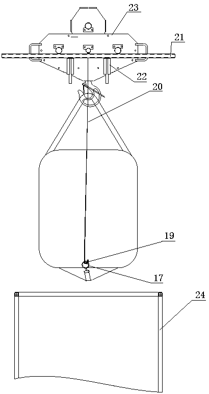 An integrated automatic sand unloading device for oil well site fracturing construction and its working method