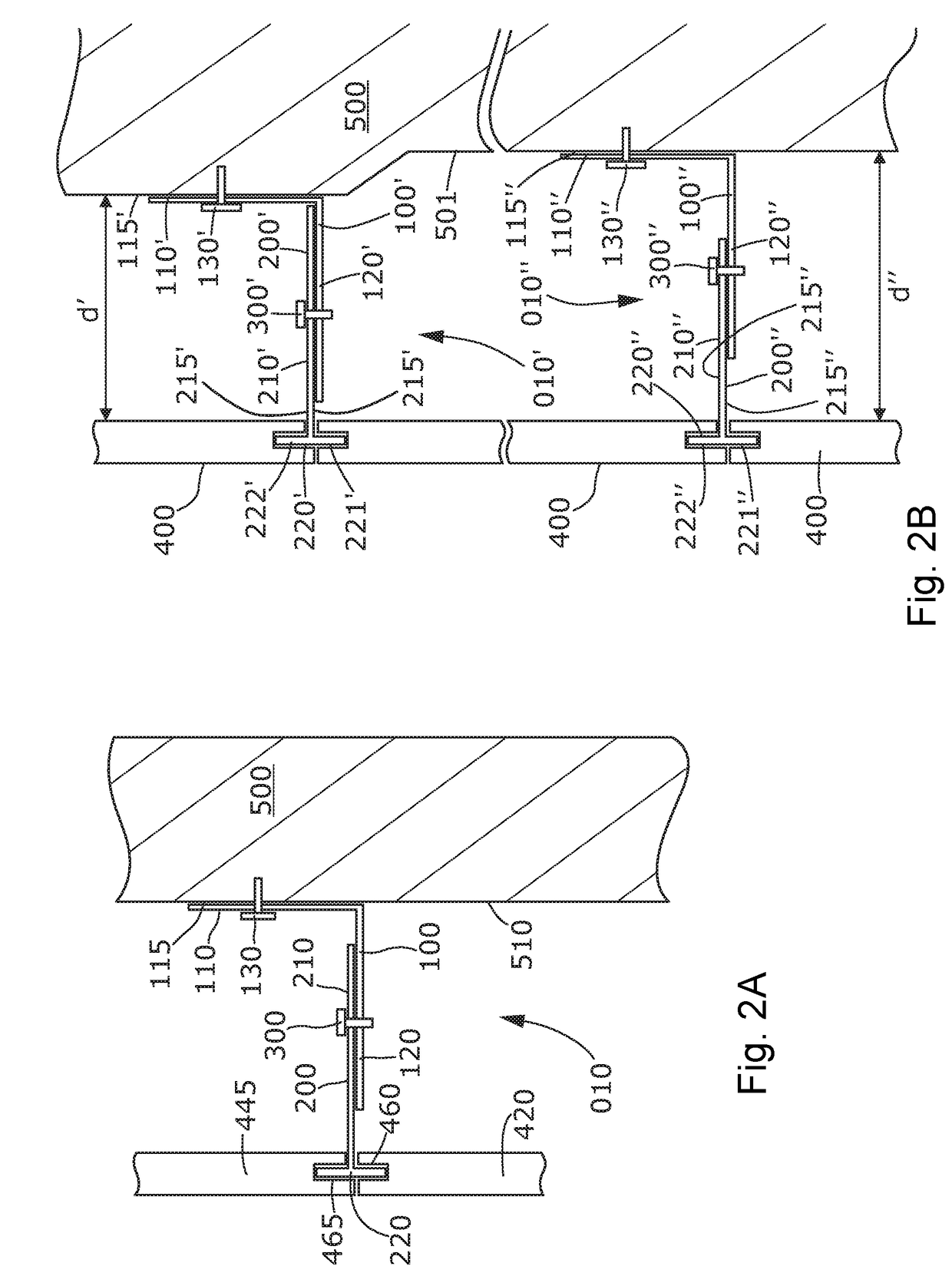 Adjustable building panel support device