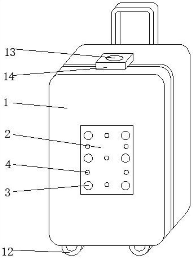 Voice-based luggage case position detection system