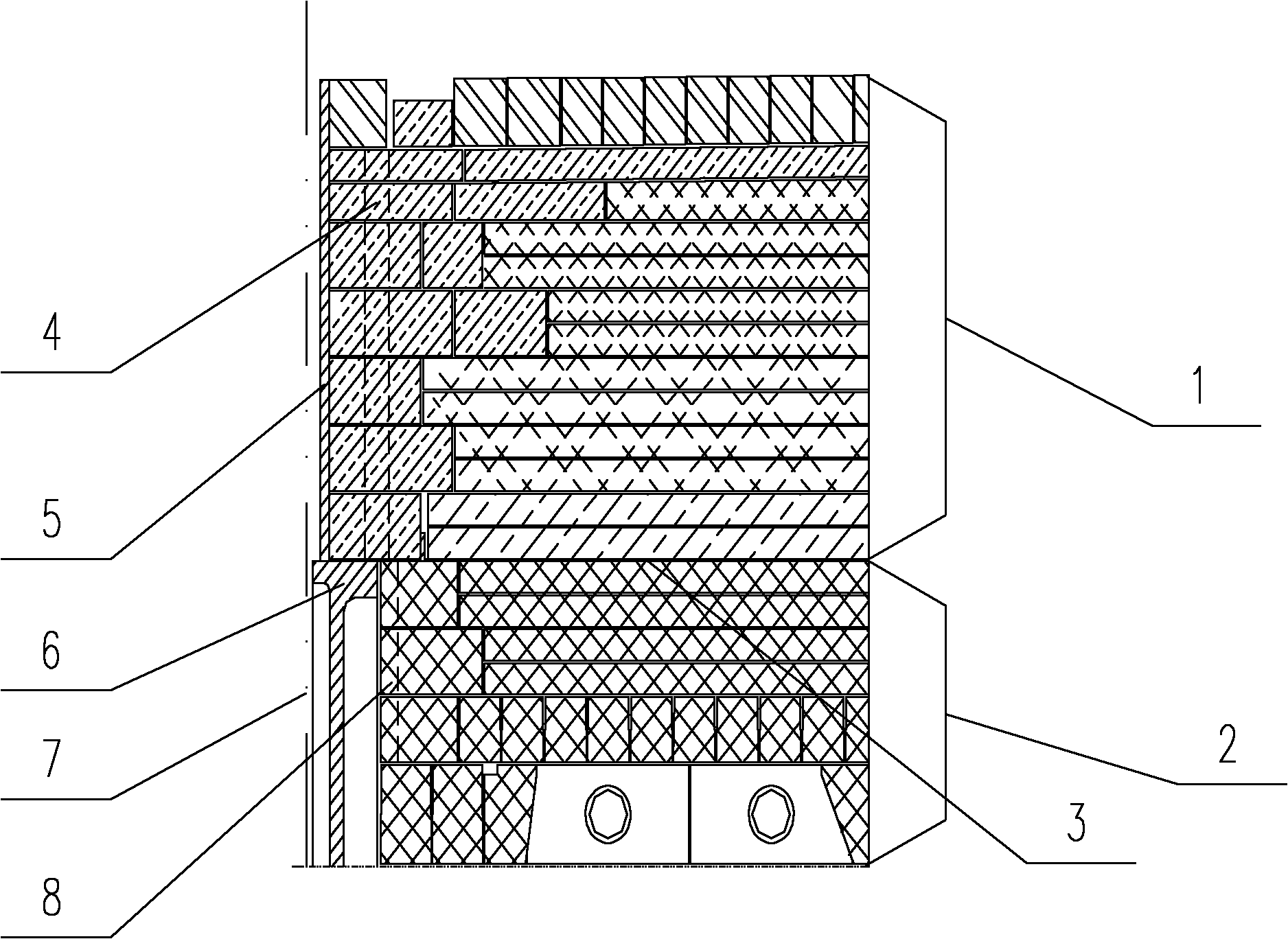 Method for increasing air tightness of coke oven top and oven top structure