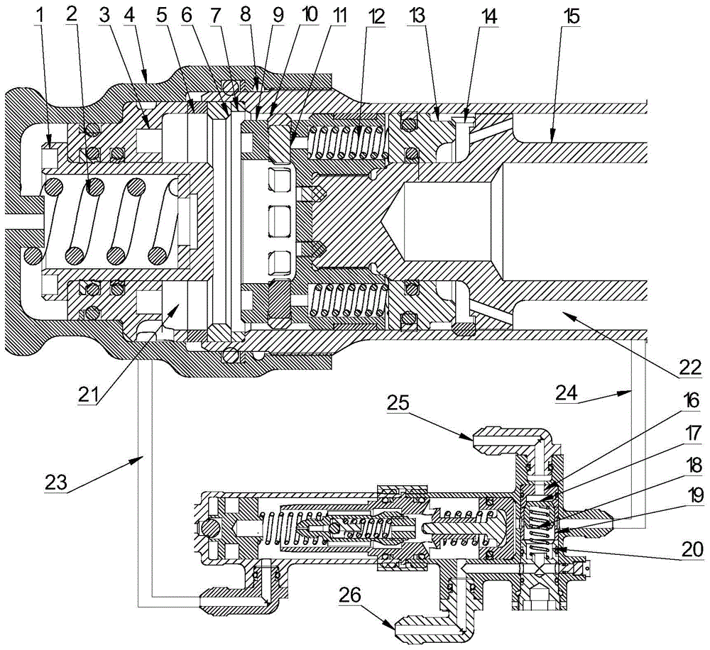 Hydraulic floating snap ring lock