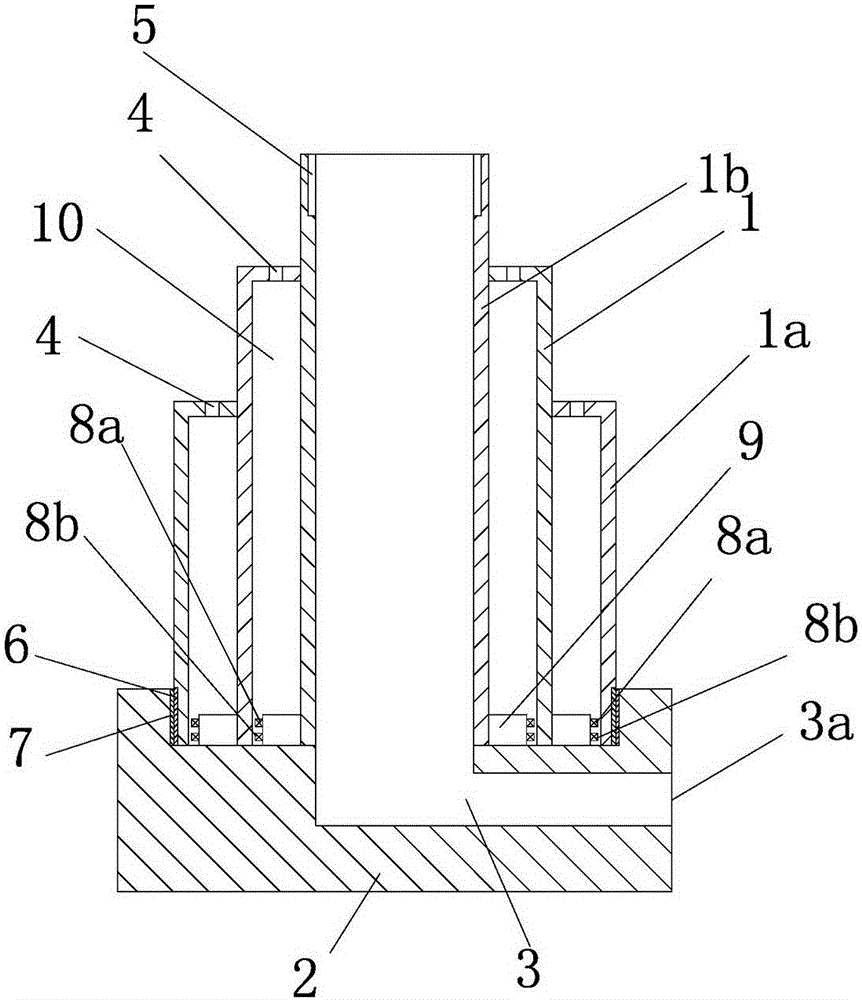 Sealing lifting type lifting column