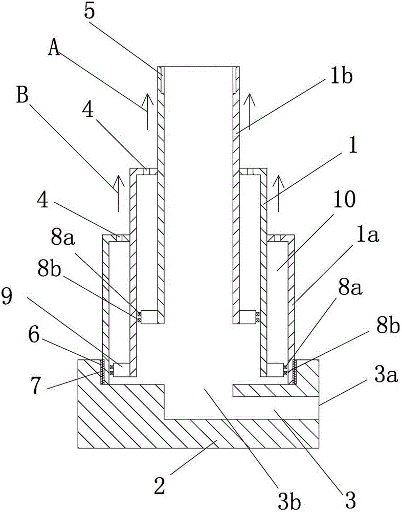 Sealing lifting type lifting column