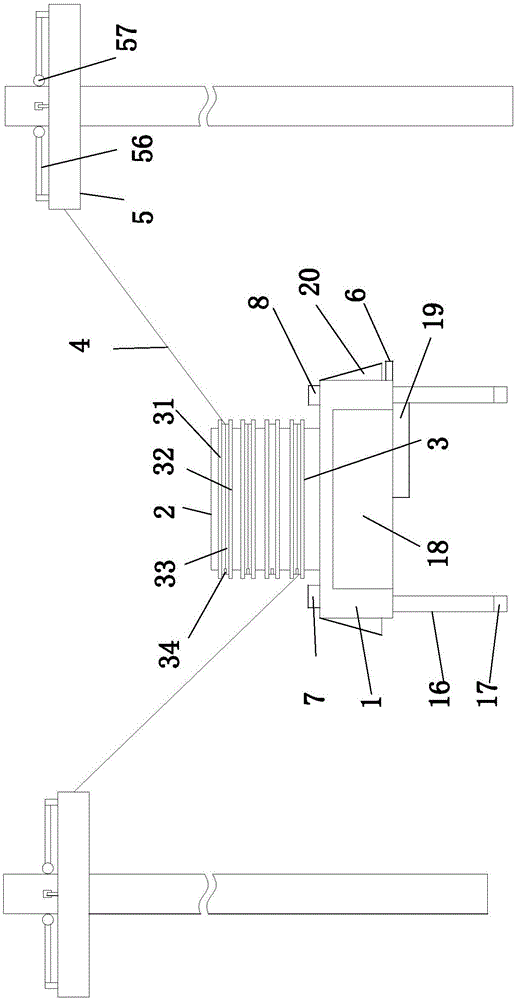 Vibratory branch accumulated snow removing device