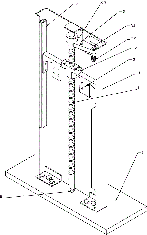 Lifting support bracket for display screen