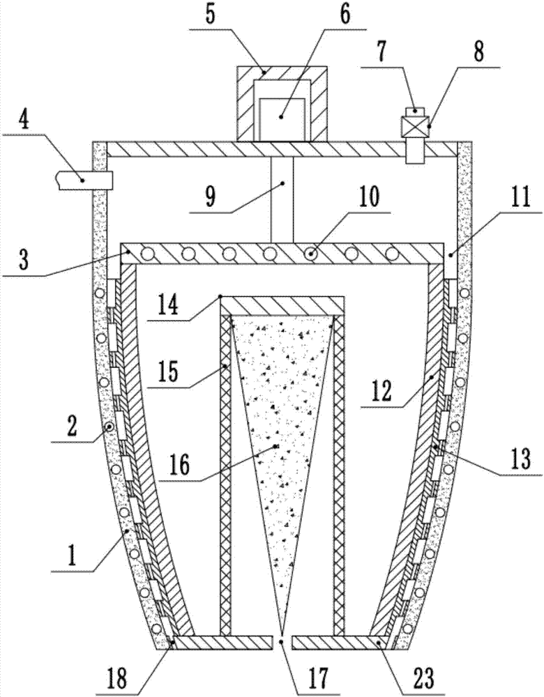 Scraper type molecular distillation device