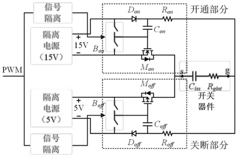 Partial bootstrap gate drive circuit capable of reducing switching loss and control method