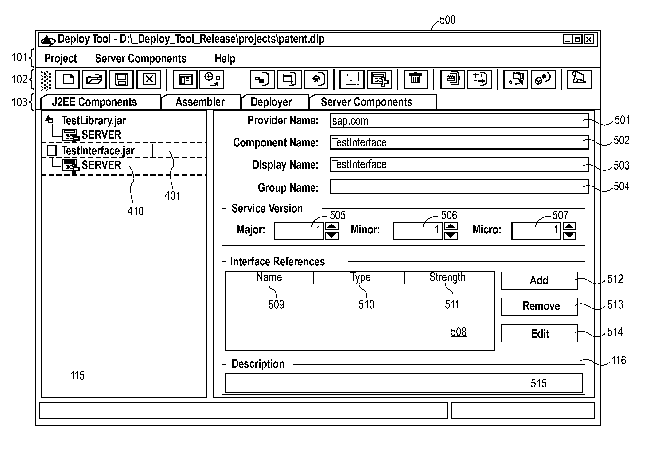 User interfaces for developing enterprise applications