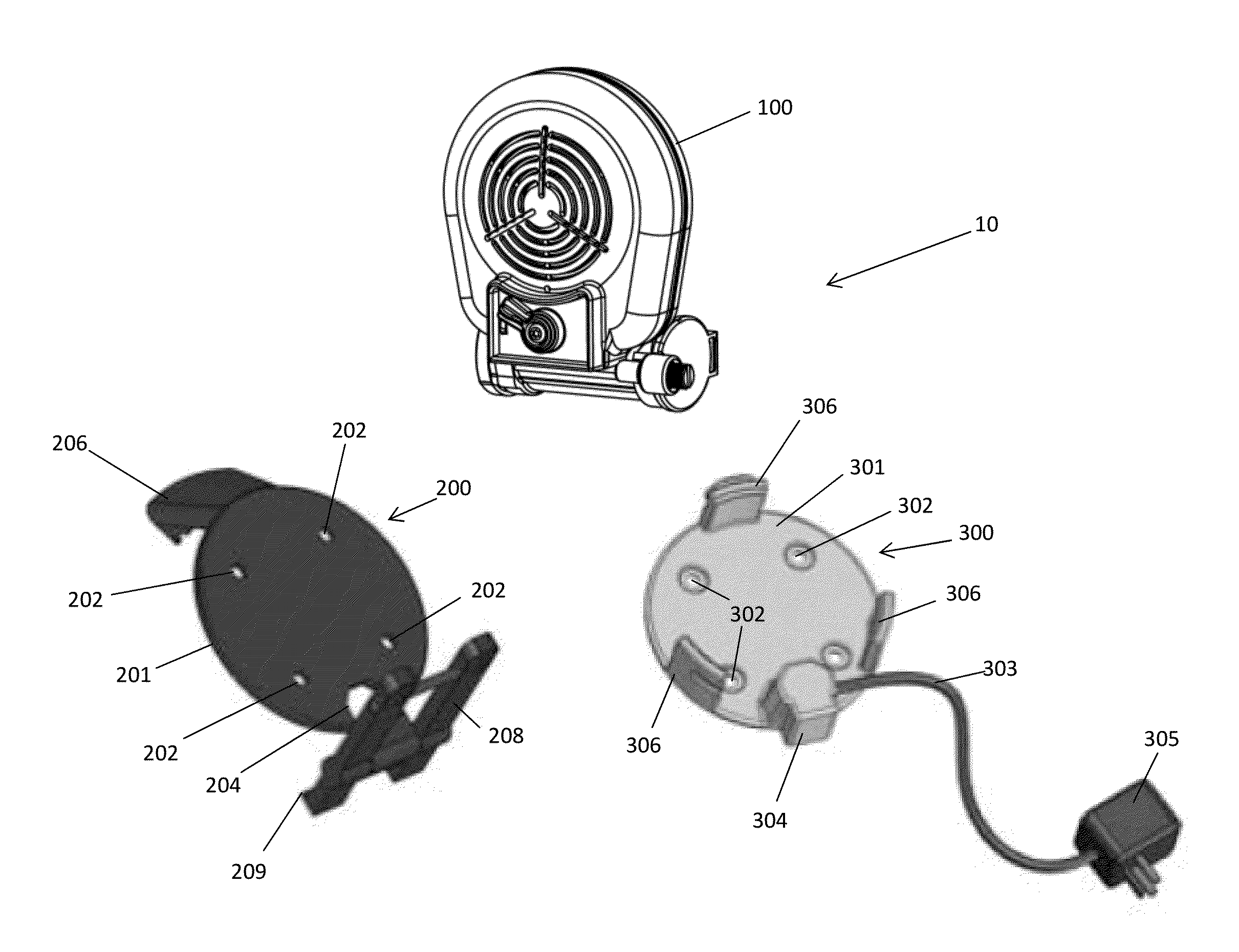 Modular voice amplification system for protective mask
