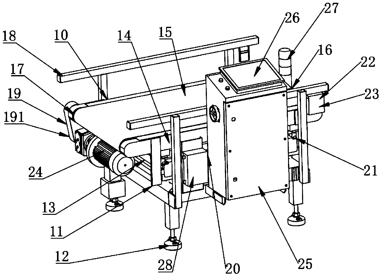 Dynamic weight checking scale suitable for dust explosion prevention