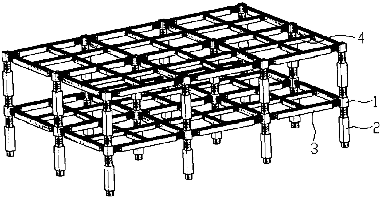 Fully-fabricated reinforced concrete frame structure system