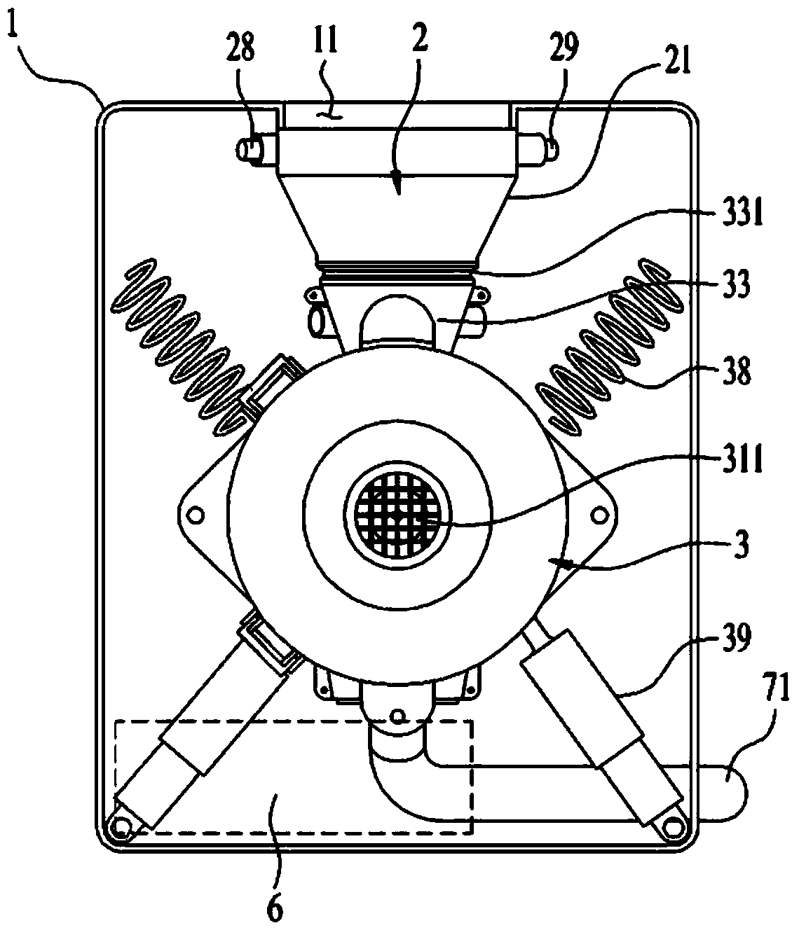 Food waste treatment device