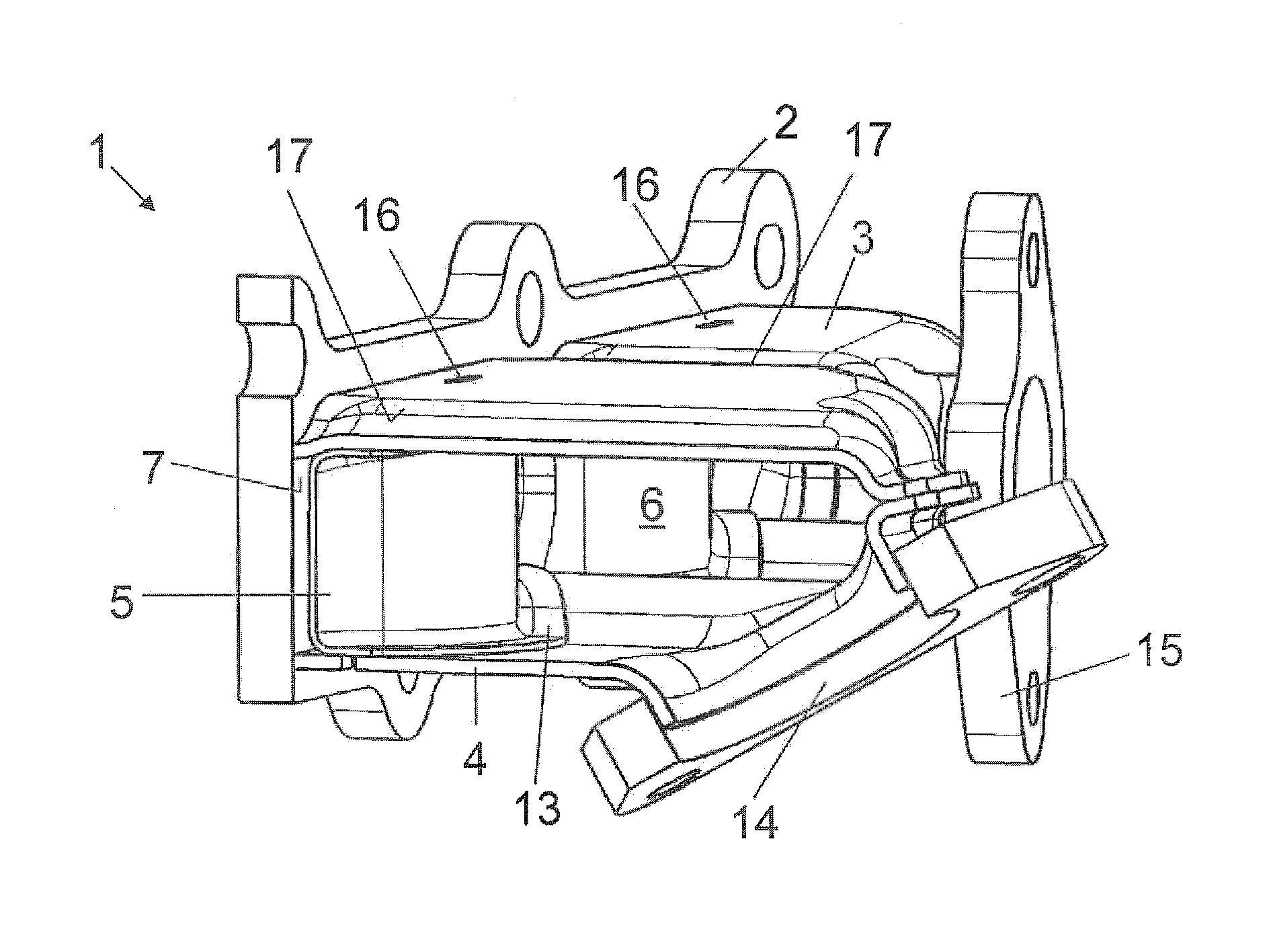 Exhaust manifold with baffle plate