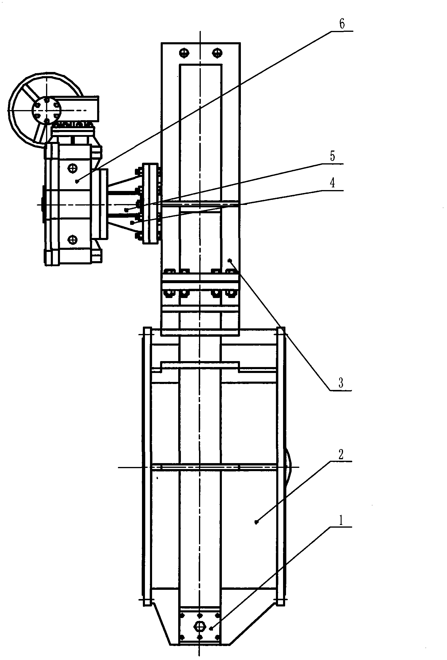 Double-drive single-gate-disc gas gate valve